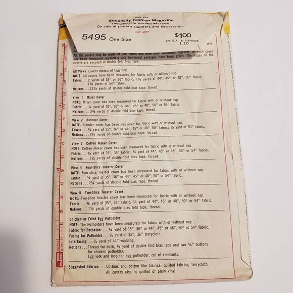 Vintage Simplicity Sewing Pattern - Picture 2 of 3